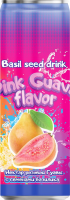 Нектар SUMMER-DRINK Розовая гуава с семенами базилика, 0.33л
