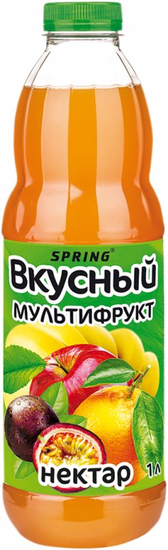 Нектар SPRING Вкусный Мультифруктовый, 1л Нектар SPRING Вкусный Мультифруктовый, 1л