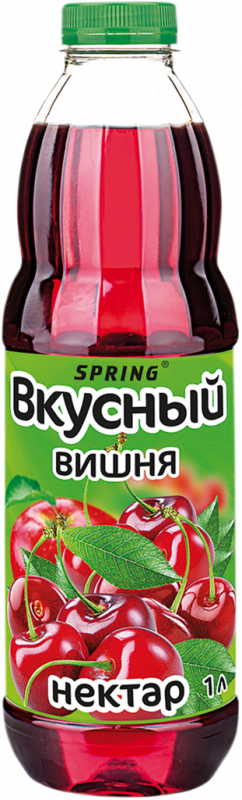 Нектар SPRING Вкусный Вишня, яблоко, 1л