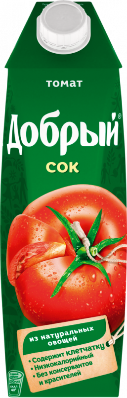 Сок ДОБРЫЙ Томат с солью, 1л Сок ДОБРЫЙ Томат с солью, 1л