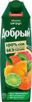 Сок ДОБРЫЙ Яблоко, цитрус, 1л