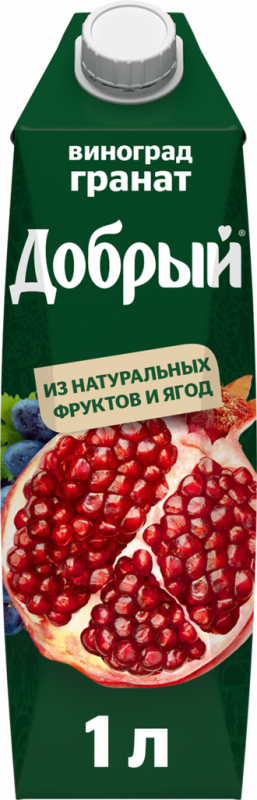 Напиток сокосодержащий ДОБРЫЙ Виноград, гранат, 1л