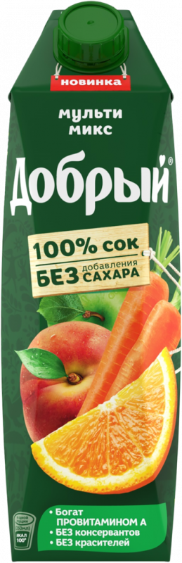 Сок ДОБРЫЙ Мульти Микс, 1л
