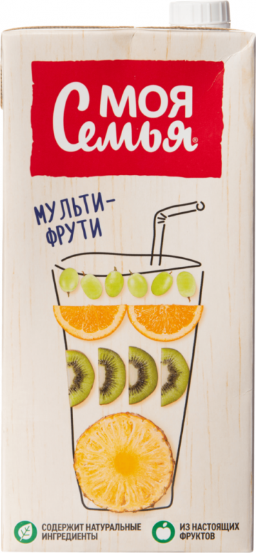 Напиток сокосодержащий МОЯ СЕМЬЯ Мульти-Фрути, 1.93л Напиток сокосодержащий МОЯ СЕМЬЯ Мульти-Фрути, 1.93л