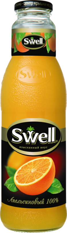 Сок SWELL Апельсиновый с мякотью восстановленный, 0.75л