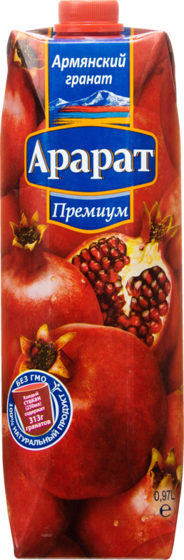 Нектар ARARAT PREMIUM Армянский гранат неосветленный, 0.97л