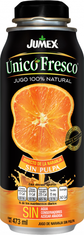 Сок JUMEX Unico Fresco апельсиновый прямого отжима без мякоти, 0.473л Сок JUMEX Unico Fresco апельсиновый прямого отжима без мякоти, 0.473л