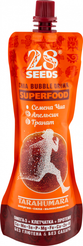 Напиток 28SEEDS Superfood с семенами чиа, апельсином и гранатом, 0.25л Напиток 28SEEDS Superfood с семенами чиа, апельсином и гранатом, 0.25л