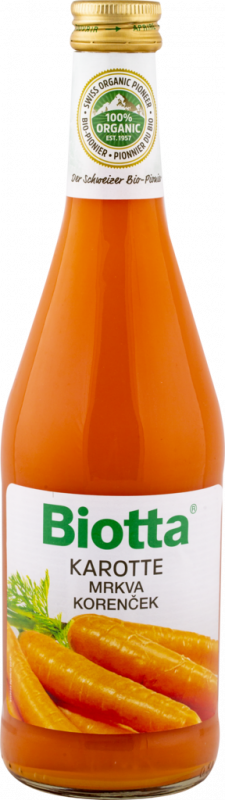 Сок BIOTTA Морковный лактоферментированный прямого отжима, 0.5л