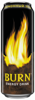 Напиток энергетический BURN Lemon ice сильногазированный, 0.449л
