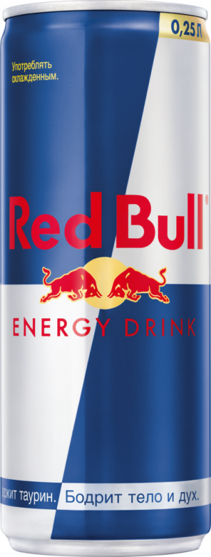 Напиток энергетический RED BULL Energy Drink газированный, 0.25л Напиток энергетический RED BULL Energy Drink газированный, 0.25л