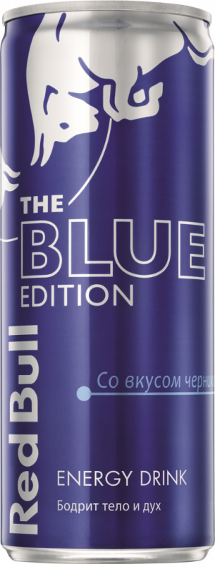 Напиток энергетический RED BULL Blue Edition со вкусом черники газированный, 0.25л Напиток энергетический RED BULL Blue Edition со вкусом черники газированный, 0.25л