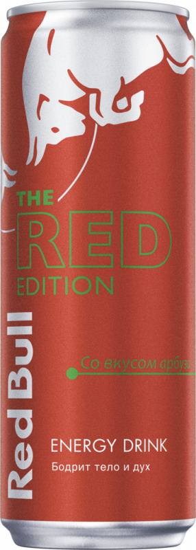 Напиток энергетический RED BULL Red Edition со вкусом арбуза тонизирующий газированный, 0.355л Напиток энергетический RED BULL Red Edition со вкусом арбуза тонизирующий газированный, 0.355л