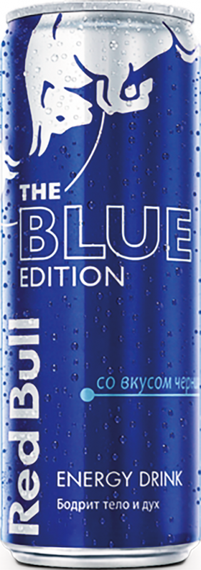 Напиток энергетический RED BULL Blue Edition со вкусом черники газированный, 0.355л Напиток энергетический RED BULL Blue Edition со вкусом черники газированный, 0.355л