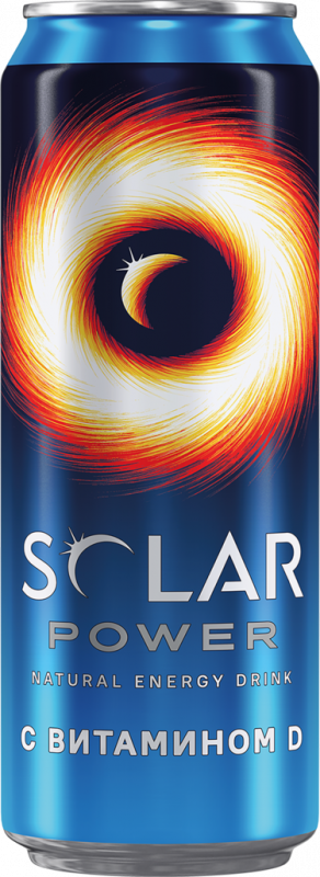 Напиток энергетический SOLAR Power, 0.45л Напиток энергетический SOLAR Power, 0.45л