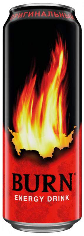 Напиток энергетический BURN сильногазированный, 0.449л