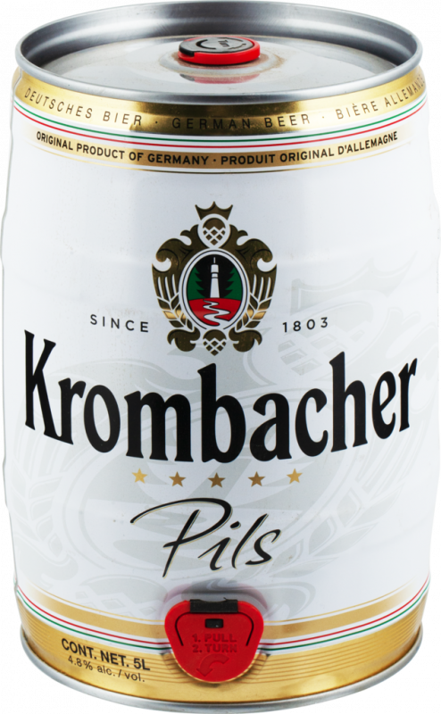 Пиво германия купить. Пиво Krombacher бочонок, 5л. Кромбахер Пилс 0,5 банка. Krombacher pils пиво светлое. Пиво Кромбахер 5 литров.