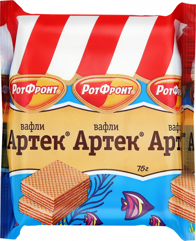 Вафли РОТ ФРОНТ Артек, 75г Вафли РОТ ФРОНТ Артек, 75г