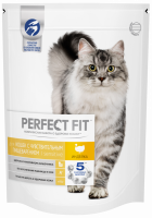 Корм сухой для взрослых кошек PERFECT FIT с индейкой, с чувствительным пищеварением, 650г