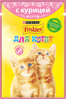 Корм консервированный для котят FRISKIES с курицей в подливе, 85г