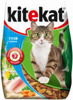 Корм сухой для кошек KITEKAT Улов рыбака, 350г