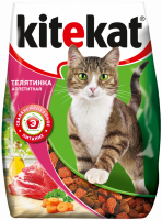 Корм сухой для кошек KITEKAT с аппетитной телятинкой, 350г
