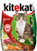 Корм сухой для кошек KITEKAT Мясной пир, 350г