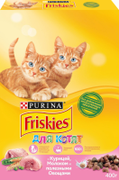 Корм сухой для котят FRISKIES с курицей, молоком и полезными овощами, до года, 400г