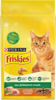 Корм сухой для взрослых кошек FRISKIES с курицей и полезными овощами, для домашних, 1,5кг