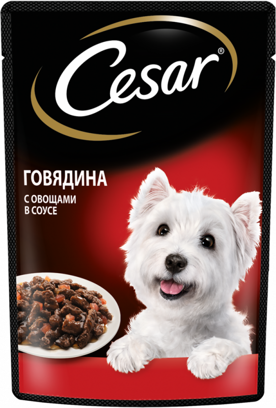 Корм консервированный для взрослых собак CESAR с говядиной и овощами, для всех пород, 85г Корм консервированный для взрослых собак CESAR с говядиной и овощами, для всех пород, 85г
