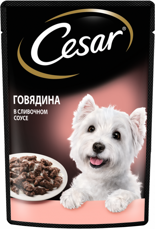 Корм консервированный для взрослых собак CESAR с говядиной в сливочном соусе, для всех пород, 85г Корм консервированный для взрослых собак CESAR с говядиной в сливочном соусе, для всех пород, 85г