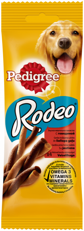 Лакомство для взрослых собак PEDIGREE Rodeo, 70г Лакомство для взрослых собак PEDIGREE Rodeo, 70г