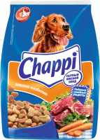 Корм сухой для взрослых собак CHAPPI Сытный мясной обед Мясное изобилие, для всех пород, полнорационный, 600г