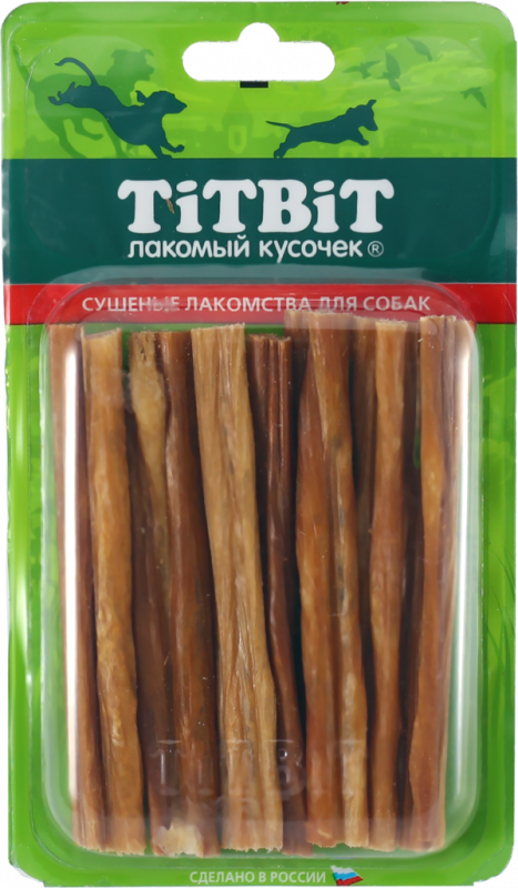 Лакомство для собак TITBIT Кишки говяжьи Б2-S, 24г Лакомство для собак TITBIT Кишки говяжьи Б2-S, 24г