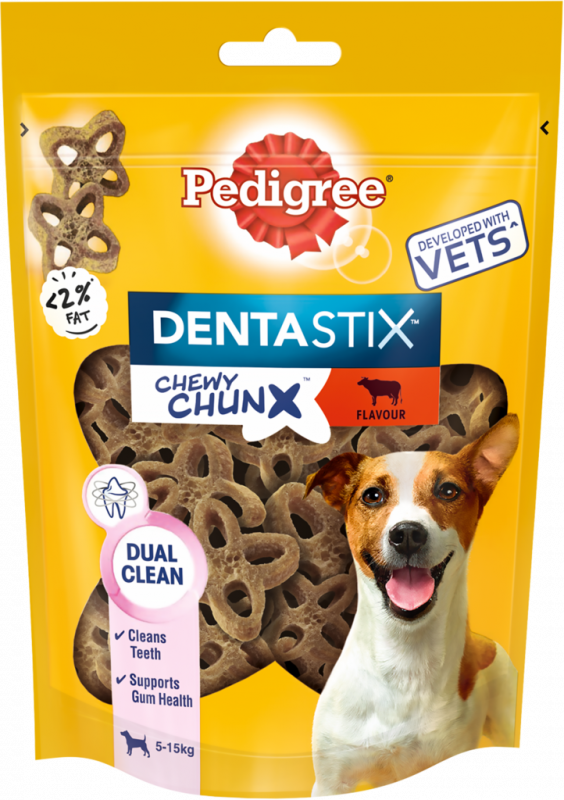 Лакомство для собак PEDIGREE DentaStix Жевательные кусочки Говядина, для мелких пород, 68г Лакомство для собак PEDIGREE DentaStix Жевательные кусочки Говядина, для мелких пород, 68г
