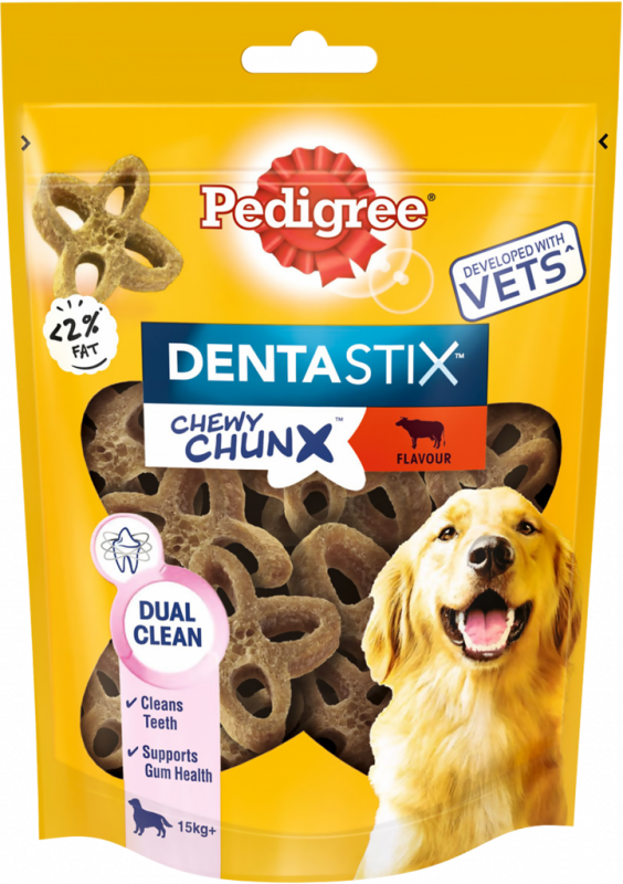 Лакомство для собак PEDIGREE DentaStix Жевательные кусочки Говядина, для средних и крупных пород, 68г Лакомство для собак PEDIGREE DentaStix Жевательные кусочки Говядина, для средних и крупных пород, 68г