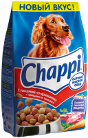 Корм сухой для взрослых собак CHAPPI Сытный мясной обед с говядиной, полнорационный, 2,5кг