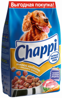 Корм сухой для взрослых собак CHAPPI Сытный мясной обед Мясное изобилие, для всех пород, полнорационный, 2,5кг