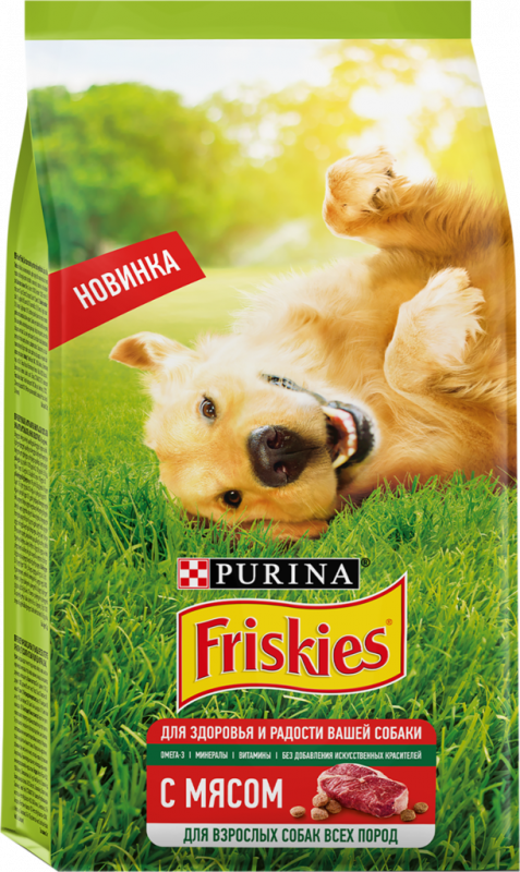 Корм сухой для взрослых собак FRISKIES с мясом, 2кг Корм сухой для взрослых собак FRISKIES с мясом, 2кг