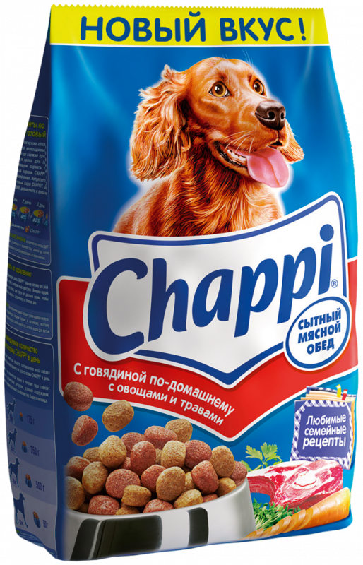 Корм сухой для взрослых собак CHAPPI Сытный мясной обед с говядиной, полнорационный, 2,5кг Корм сухой для взрослых собак CHAPPI Сытный мясной обед с говядиной, полнорационный, 2,5кг