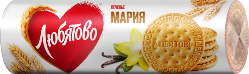 Печенье ЛЮБЯТОВО Мария традиционное, 156г Печенье ЛЮБЯТОВО Мария традиционное, 156г
