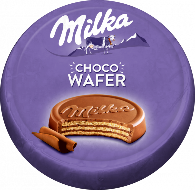 Вафли MILKA с начинкой с какао, покрытые молочным шоколадом, 30г Вафли MILKA с начинкой с какао, покрытые молочным шоколадом, 30г