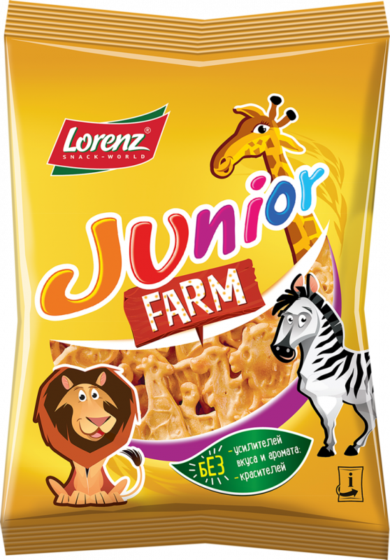 Печенье cоленое LORENZ Junior Farm, 100г