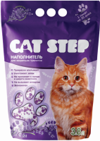 Наполнитель силикагелевый для кошачьего туалета CAT STEP Лаванда впитывающий, 3.8л
