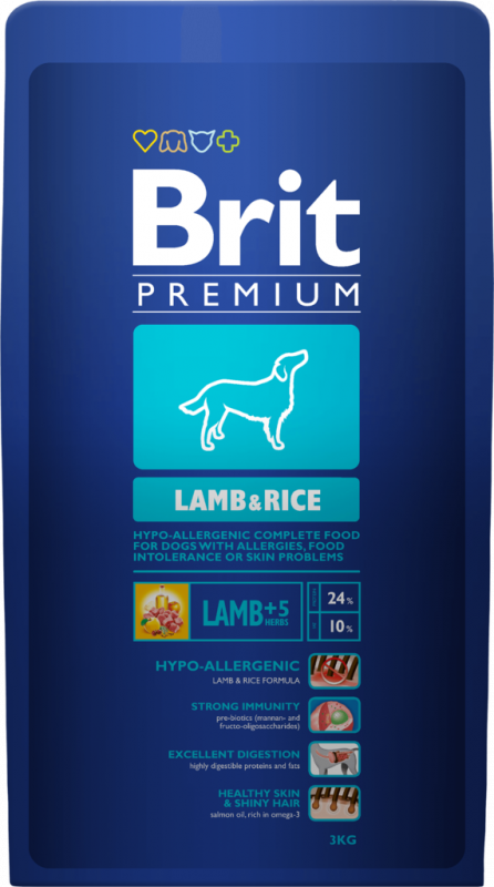 Корм сухой для собак BRIT Premium Lamb & Rice гипоаллергенный, для всех пород, 3кг Корм сухой для собак BRIT Premium Lamb & Rice гипоаллергенный, для всех пород, 3кг