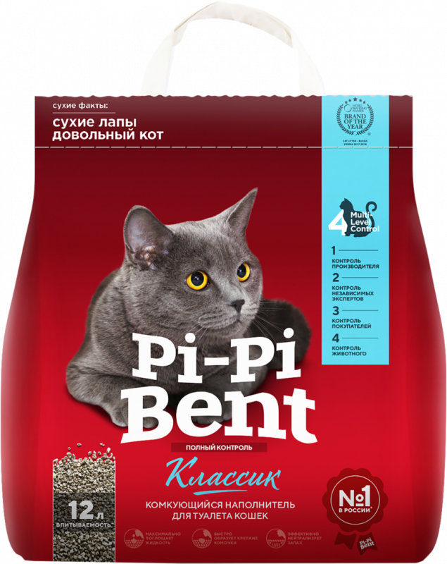 Наполнитель бентонитовый для кошачьего туалета PI-PI-BENT комкующийся, 5кг Наполнитель бентонитовый для кошачьего туалета PI-PI-BENT комкующийся, 5кг
