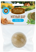 Игрушка для кошек ДЕРЕВЕНСКИЕ ЛАКОМСТВА Мятный шар Лимонник + мелисса