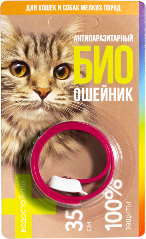 Биоошейник для кошек FAVORITE Антипаразитарный от блох и клещей Арт. FG04202, 35см Биоошейник для кошек FAVORITE Антипаразитарный от блох и клещей Арт. FG04202, 35см