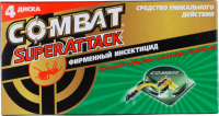 Инсектицид для борьбы с муравьями COMBAT Super Attack, 4шт