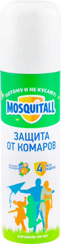 Аэрозоль MOSQUITALL Защита д/взрослых от комаров Аэрозоль MOSQUITALL Защита д/взрослых от комаров